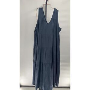 Quince Blue Sleeveless Dress